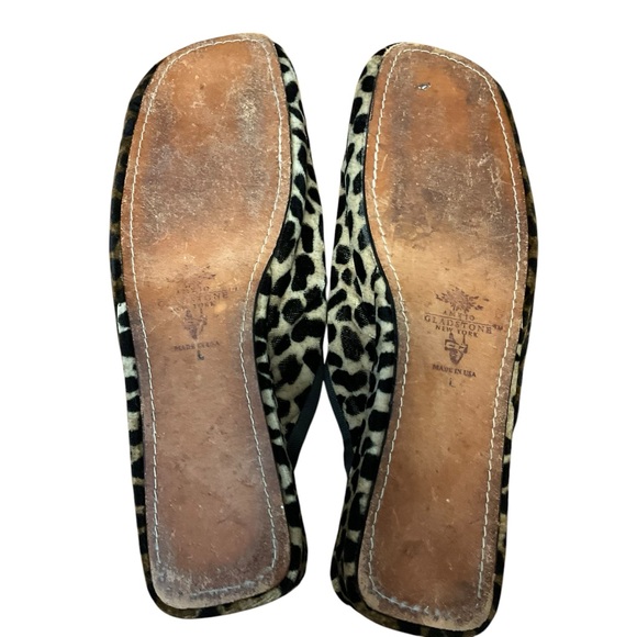 AMY JO GLADSTONE sz Large House Slippers Mules Cheetah Animal Print Padded 🇺🇸 - Picture 9 of 9